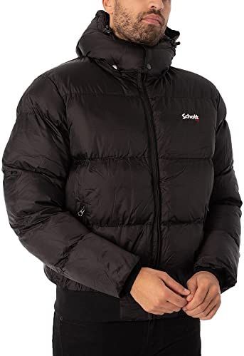 SCHOTT - Chicago - Donsjas - Zwart - Met Kap