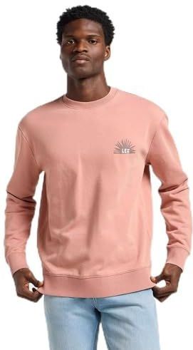 Lee - Regular Graphic Sweatshirt - Sepia - Katoenen Fleece