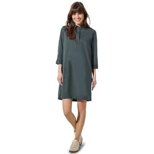 Cecil - Dames Jurk - Groen - Katoenmix met Stretch