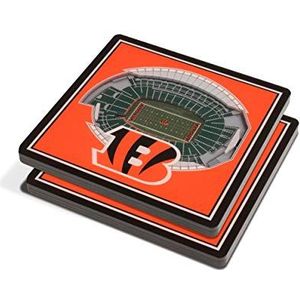 YouTheFan NFL Cincinnati Bengals 3D StadiumView Onderzetters - Paul Brown Stadium