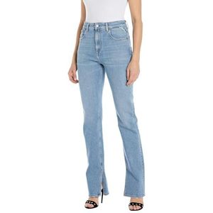 Replay Sharljn Slim Flare Fit Jeans voor dames, slim flare fit, 009, medium blue., 31W / 32L