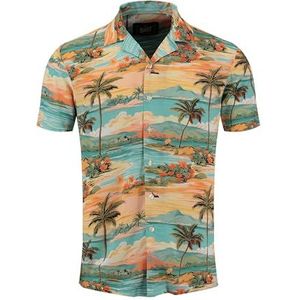 KEYLARGO Heren hemd MSH KLCABANA 1/2 paaterned, veelkleurig (991), XXL