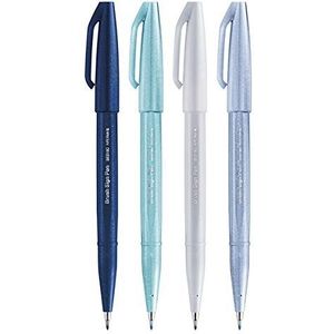 Pentel SES15C Brush Sign Pen Set 4-delig ""Winter