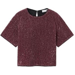 NAME IT Girl T-shirt pailletten, Fandango pink., 134-140