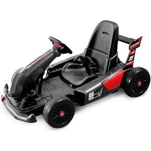 TURBO CHALLENGE - Kart - Elektrische Draagstoel - 119658 - Afstandsbediening Auto - Grijs - Max 50 kg - Plastic - Oplaadbare batterijen en batterijen niet inbegrepen - Vanaf 7 jaar