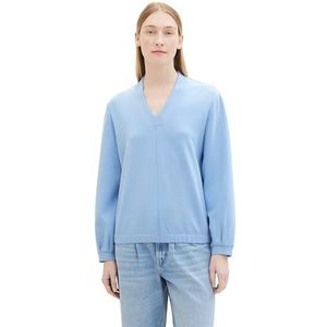 TOM TAILOR Sweatshirt voor dames, 34587 - Light Fjord Blue, M