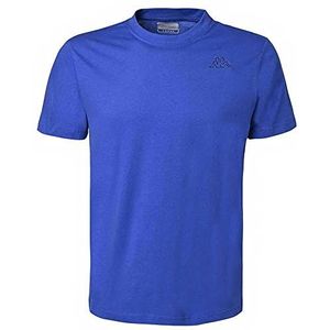 Kappa - Cafers - T-shirt - Koningsblauw - Slim Fit