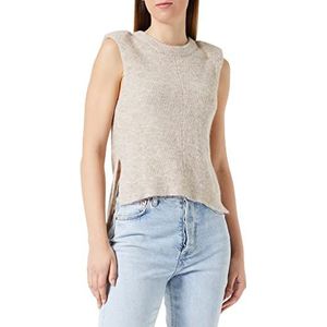 ICHI Dames pullunder, 1304011/Oatmeal Melange, L