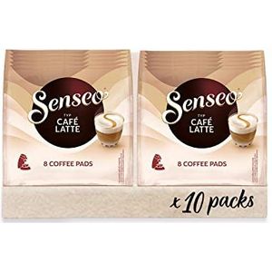 Senseo Pads Café Latte, 80 koffiepads, 10 x 8 dranken