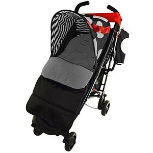 Voetzak/COSY TOES compatibel met Maclaren Spitfire kinderwagen Dolphin grijs