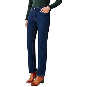 Damart - Denim broek met rechte snit voor dames, Indigo blauw, 38