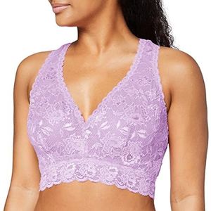 Cosabella Dames Say Never Curvy Racie Racerback Bralette Plunge BH, ICY Violet, S