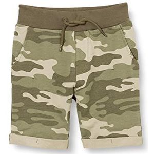 NAME IT Nmmvermo AOP Long SWE Unb H Shorts voor jongens, ivy-groen, 86 cm