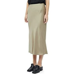 Minus Kamia Midi Rok | Beige Rokken voor Dames UK | Lente Dames Rokken | Maat 6