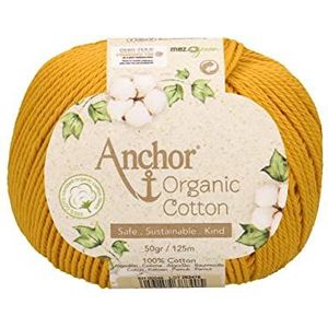 Anchor Organic Cotton 4-draads ca. 125 m 00240 goud 50 g