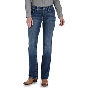 Wrangler Vrouwen Willow Mid Rise Prestaties Taille Boot Cut Ultimate Riding Jean, Davis, 0W x 34L
