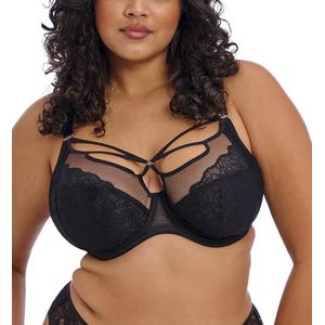 Elomi Dames Brianna Strappy Onderdraad Plunge Brabrianna 180 800 000 000 0000 - Brianna-Sujetador De Tirantes Con Aros BH, Zwart, 90G