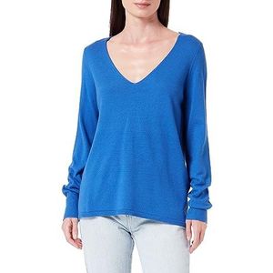 Bestseller A/S Dames VMHAPPINESS LS V-hals GA Boo trui, Beaucoup Blue, XS, Beaucoup Blue, XS
