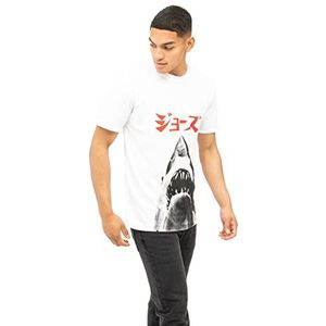 Jaws heren japan t-shirt, wit, S