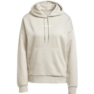 adidas Dames ESSENTIALS LINEAR FLEECE HOODIE, wonder alumina/white, XXL