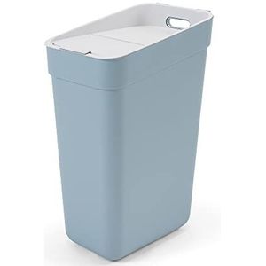 Curver Klaar om te verzamelen 100% gerecycleerde 30L keukenaccessoires Recycling Lift Top Bin Gerookt Grijs met Lichtgrijs Deksel