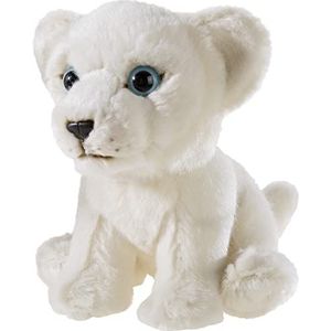 Heunec 237575 MISANIMO witte leeuw zittend 15 cm, wit