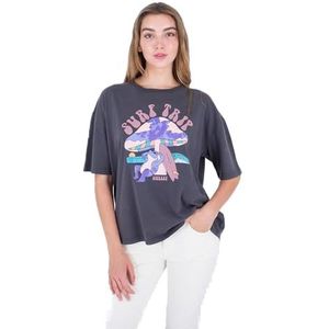 Hurley Vrouwen Surf Trip Boyfriend T-shirt, Zwart, M
