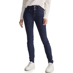 Street One Dames jeansbroek slim en high, Clean Indigo Wash, 34W x 28L