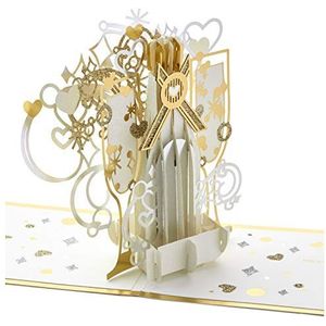 Hallmark Handtekening Paper Wonder Pop Up Anniversary Card (Pop de Champagne)