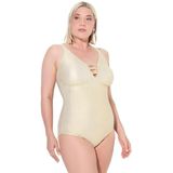 Ulla Popken - Badpak - Ivoor - Full Cup - Minimizer - Met Beugel