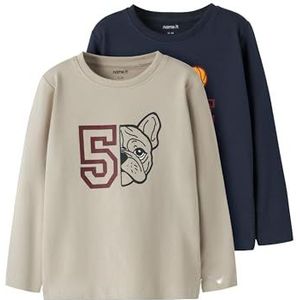 Name It - Langemouwshirt - Zacht Katoenjersey - 2-pack