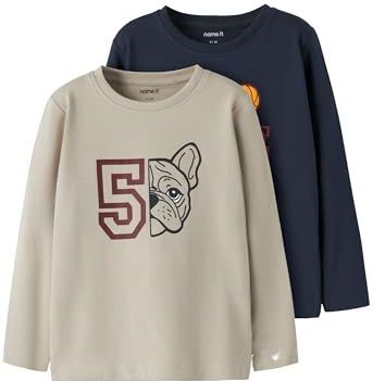 Name It - Langemouwshirt - Zacht Katoenjersey - 2-pack