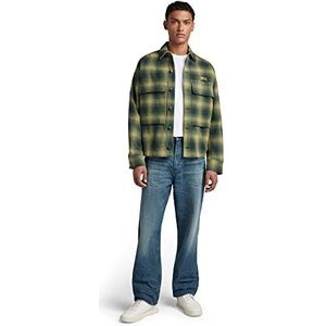 G-STAR RAW Herenjas Pocketony Service Overshirt Jas, Multicolor (Laub Blur Check C904-d575), L