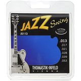 Thomastik snaren voor elektrische gitaar Jazz Swing Series nikkel flat wound set JS113 Medium 013-.053w Medium 13-53