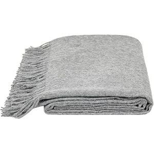 Zoeppritz deken in de kleur: grijs, gemaakt van alpacawol, grootte: 130x200 cm, 500050-940-130x200
