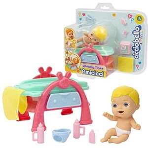 Cicciobello Amicci CC014 Baby met speelset en accessoires, verschillende modellen voor meisjes of jongens, speelgoed voor kinderen vanaf 3 jaar