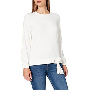 Gerry Weber Dames shirt met lange mouwen met knoopdetail lange mouwen T-shirt 1/1 mouw lange mouwen effen kleuren, off-white, 44