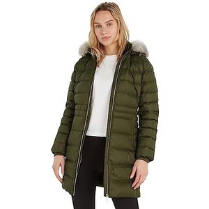 Tommy Hilfiger Donsjassen voor dames, Khaki (Legergroen), XXS