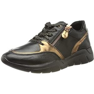 Jana 100% comfort 8-8-23731-27 001 Sneakers voor dames, 095 Zwart Goud, 43 EU Breed