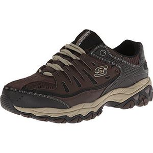 Skechers M.fit industriële schoen voor heren, bruin, taupe, 45.5 EU
