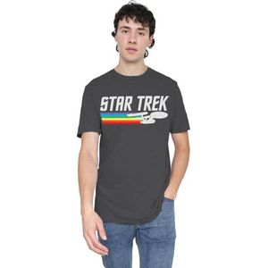 Star Trek Rainbow Trail Unisex T-shirt, houtskool, klein, houtskool, S