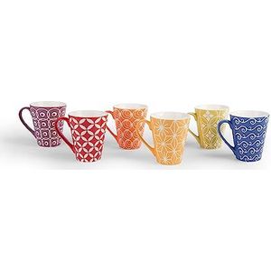 Brunch Time Bekers, set van 6