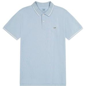 Lee Piqué poloshirt voor heren, Shy Blue, M