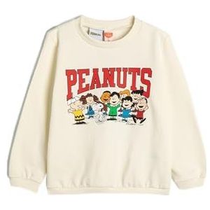 Koton Babyboys Snoopy Licensed Long Sleeve Crew Neck Cotton Soft Interior Sweatshirt, ecru(010), 6-9 Monate