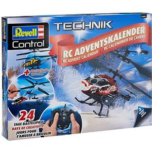 Revell Adventskalender RC Helicopter, op afstand bestuurde helikopter, om te knutselen, RC adventskalender voor jongens, meisjes en volwassenen vanaf 10 jaar, cadeau voor Kerstmis