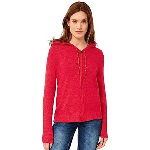 Cecil Dames B253435 Hoodie Vest, Strong Red, L, Sterk rood, L
