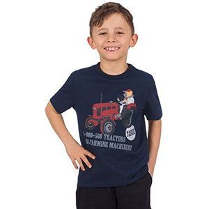 Trigema T-shirt voor jongens, blauw (navy 046), 116 cm