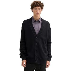 TOM TAILOR Denim Gebreide herenjas, 29999 - Black, XL