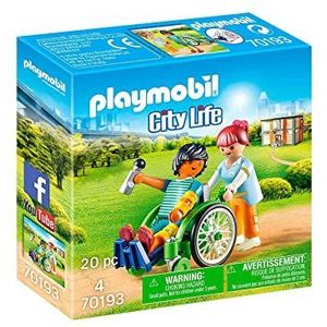 PLAYMOBIL City Life Patient In Rolstoel - 70193