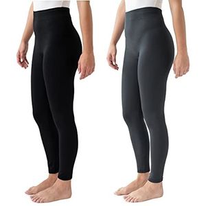 MUK LUKS Kousen voor dames, Houtskool/Zwart, S-M